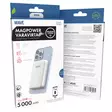 WAVE MAGPOWER LANGATON LISÄVIRTALATURI 5000 mAh VALKOINEN - Kaapelit ja laturit - 6418312165432 - 1