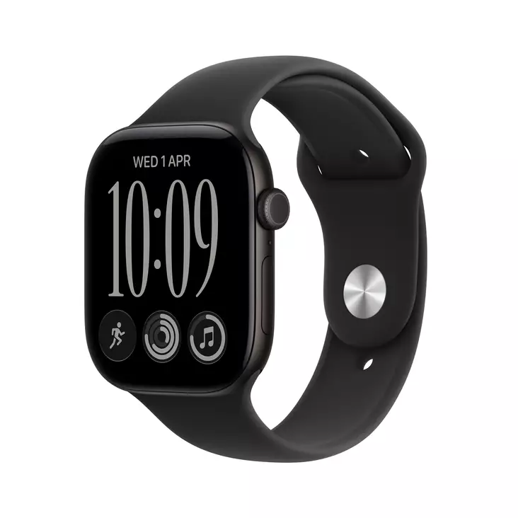 APPLE WATCH SERIES 12 GPS 42MM SPACE GREY ALUMINIUM CASE WITH NAVY BLUE SPORT BAND - S/M - Smartwatches & Activity Trackers - 195951225012 - 1
