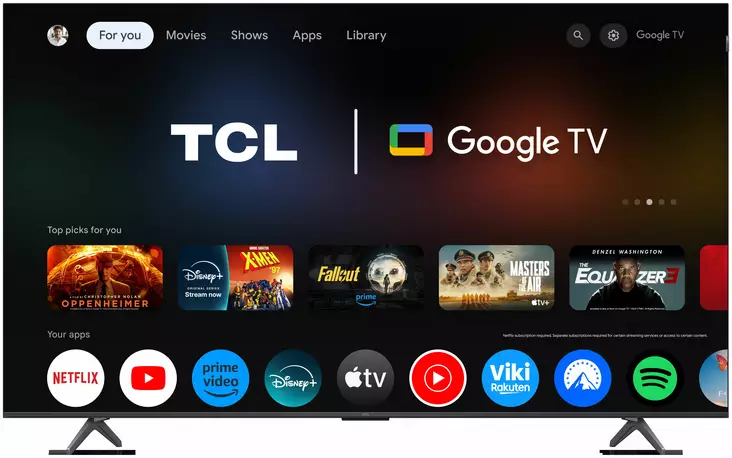 TCL 75T8C 75" 4K QLED-TV 144HZ - Yli 60 tuumaiset televisiot - 5901292526702 - 1