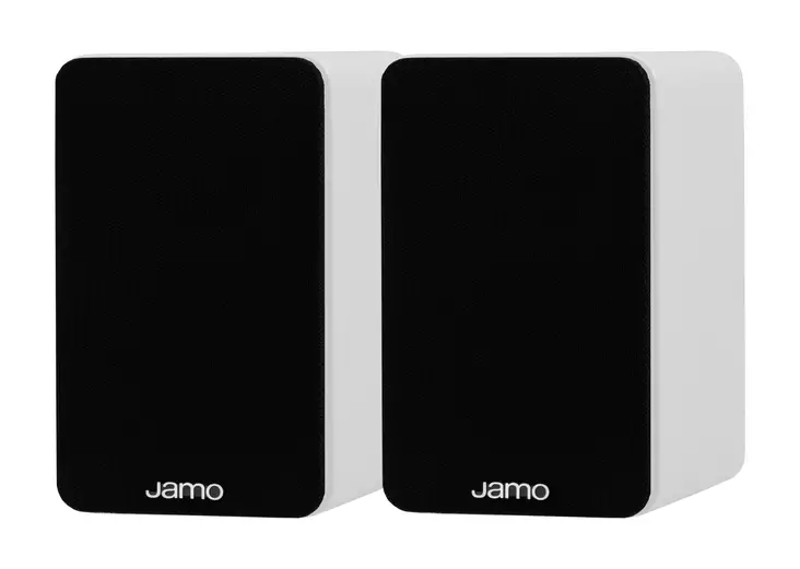 JAMO MINI MKII AKTIIVIKAIUTINPARI KIILTÄVÄ VALKOINEN - Hyllykaiuttimet - 6974245820652 - 1