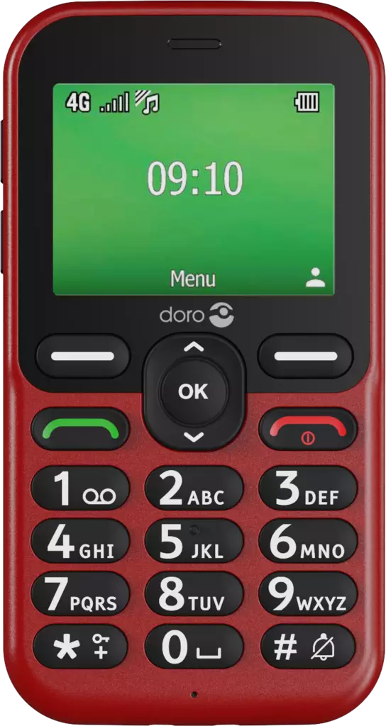 DORO LEVA E11 MATKAPUHELIN PUNAINEN - Matkapuhelimet - 7322460089962 - 2