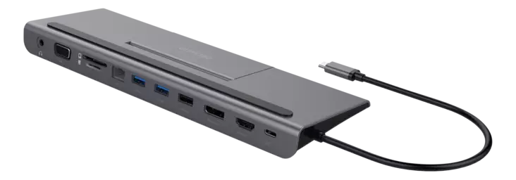 DELTACO USB-C TELAKOINTIASEMA - Kaapelit ja adapterit - 7333048057112 - 1