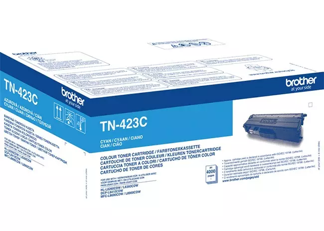 BROTHER TN-423C JUMBO INK CYAN - Musteet, paperit ja väripatruunat - 4977766771672 - 2