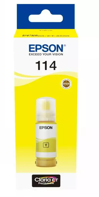 EPSON 114 ECOTANK YELLOW - Musteet, paperit ja väripatruunat - 8715946687322 - 1