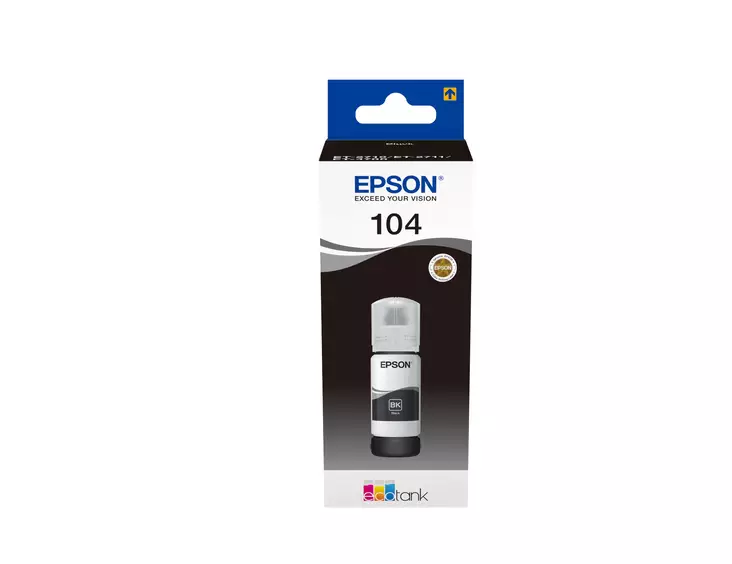 EPSON ECOTANK 104 SVART BLÄCKFLASKA - Bläck, Papper & Toner - 8715946655802 - 4