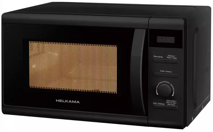 HELKAMA HMUE700BL MUSTA MIKROAALTOUUNI - Vapaasti sijoitettava mikroaaltouuni - 6430022364332 - 1