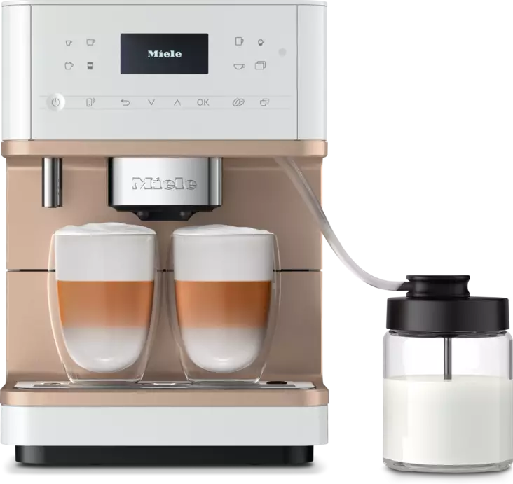 MIELE CM 6360 MILK PERFECTION KAHVIAUTOMAATTI VALKOINEN - Erikoiskahvinkeittimet / kahviautomaatit - 4002516357872 - 1
