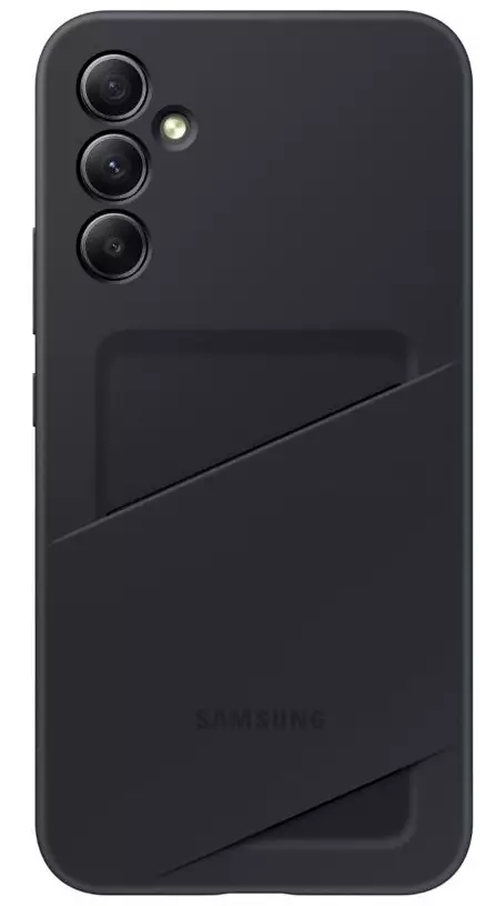 SAMSUNG GALAXY A34 CARD SLOT SUOJAKUORI MUSTA - Suojakuoret, laukut ja kotelot - 8806094920482 - 2