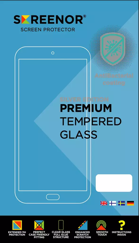 SCREENOR TEMPERED iPHONE 15 PLUS / iPHONE 16 PLUS NÄYTÖNSUOJALASI - Suojakuoret, laukut ja kotelot - 6438327160512 - 2