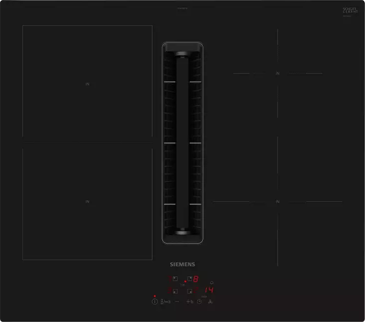 SIEMENS iQ300 ED611BS16E INDUKTIOTASO LIESITUULETTIMELLA - Induktiotasot liesituulettimella - 4242003945872 - 1