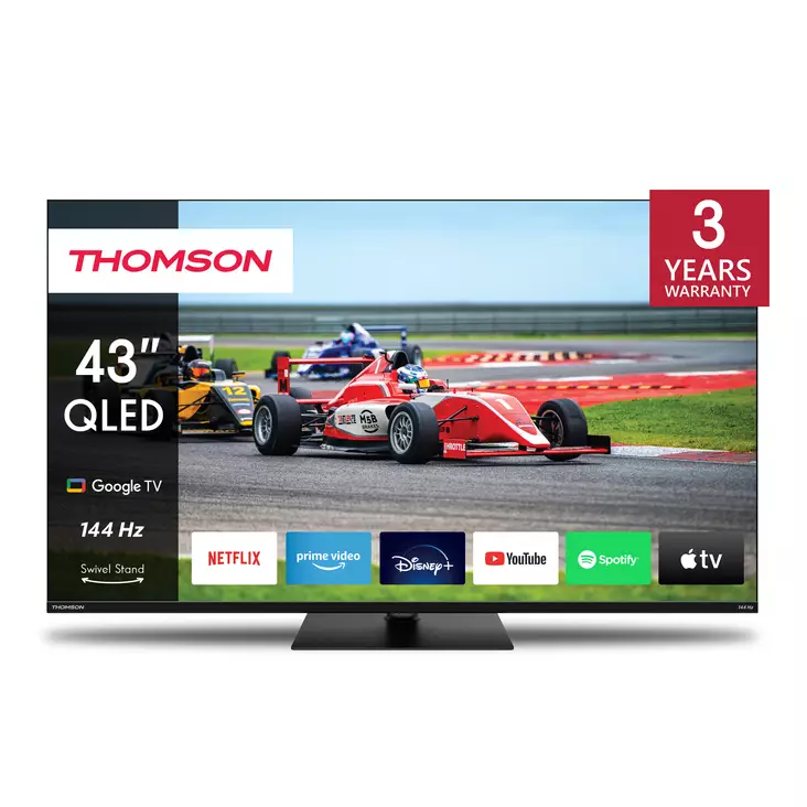 THOMSON 43QG7C14 43" 4K QLED-TV 144HZ - 40-50 tuumaiset televisiot - 9120106662092 - 2