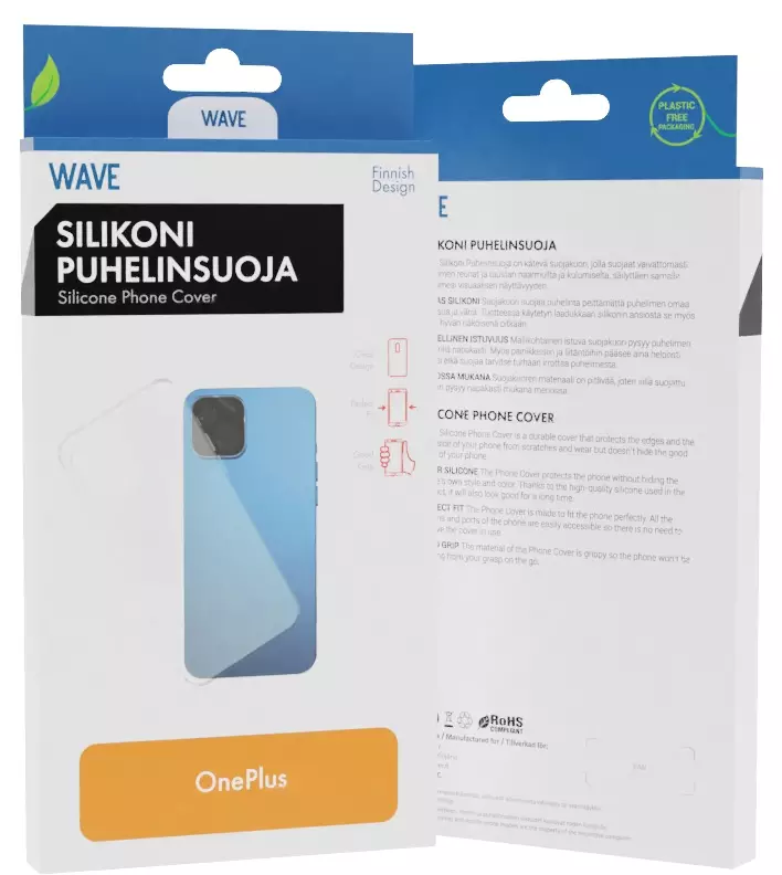 WAVE ONEPLUS 13 SILIKONISUOJA KIRKAS - Suojakuoret, laukut ja kotelot - 6418312175752 - 1