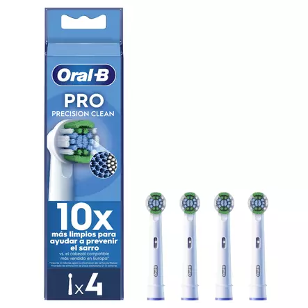 ORAL-B PRECISION CLEAN VAIHTOHARJA CLEANMAXIMISER -TEKNIIKALLA 4KPL - Vaihtoharjat - 8006540894293 - 1