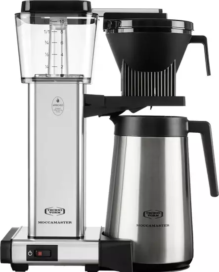 MOCCAMASTER AUTOMATIC THERMO KAHVINKEITIN POLISHED SILVER - Kahvinkeittimet - 8712072794313 - 1