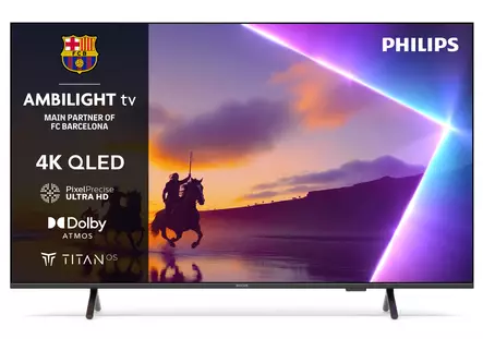 PHILIPS 65PUS8550/12 65" 4K QLED AMBILIGHT TV - Yli 60 tuumaiset televisiot - 8718863045893 - 2