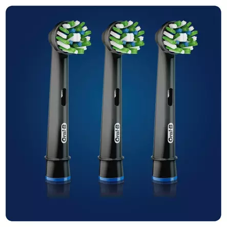 ORAL-B CROSSACTION VARAHARJAT MUSTA 3 KPL - Vaihtoharjat - 4210201325413 - 2