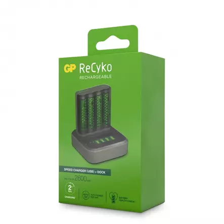 RECYKO SPEED LATAUSASEMA USB 4xAA AKKU 2600mAh - Muut tarvikkeet - 4891199199493 - 3