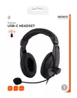 DELTACO HL50C USB-C HEADSET - Wired Headphones - 7333048071743 - 3