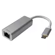 DELTACO USB-C NETWORK ADAPTOR - Kaapelit ja adapterit - 7333048056573 - 1