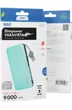 WAVE SLIMPOWER LISÄVIRTALATURI 9 000 mAh TURKOOSI - Kaapelit ja laturit - 6418312132083 - 1