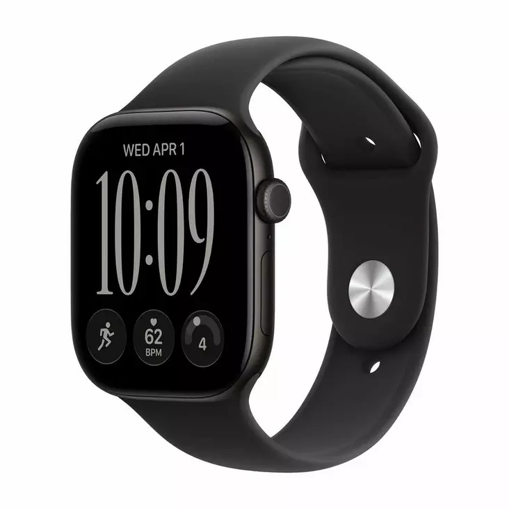 APPLE WATCH SERIES 12 GPS + CELLULAR 46MM SVART ALUMINIUMCASE MED SVART SPORTBAND - M/L - Smartklockor & Träningsklockor - 195951232133 - 6