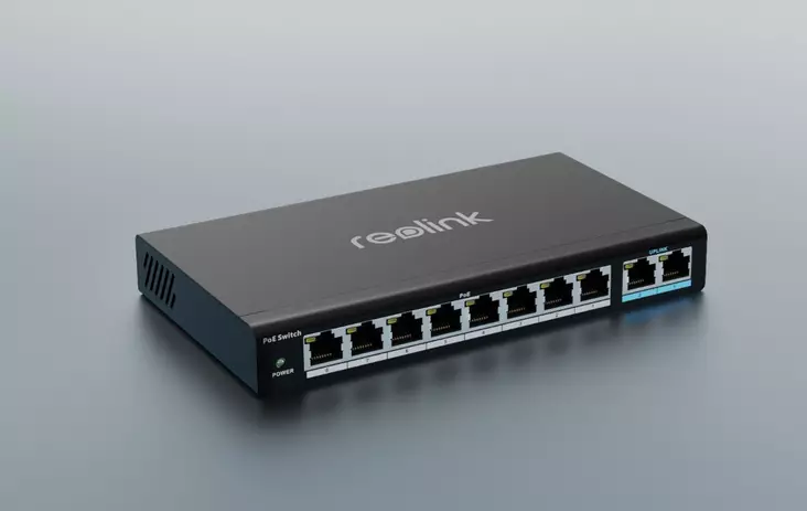 REOLINK RLA-PS1 10-PORTTINEN POE+ KYTKIN - VALVONTAKAMERAT - 6975253986293 - 1