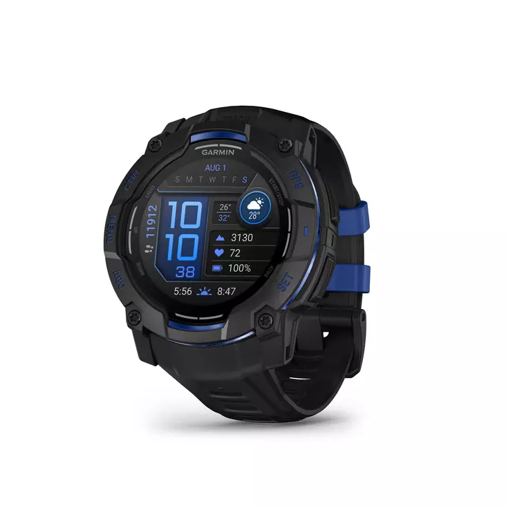 GARMIN INSTINCT 3 ÄLYKELLO 50MM MUSTA/SININEN - Älykellot ja aktiivisuusrannekkeet - 753759357153 - 2