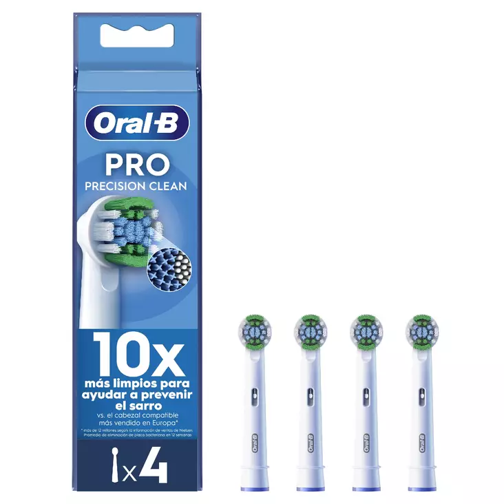 ORAL-B PRECISION CLEAN VAIHTOHARJA CLEANMAXIMISER -TEKNIIKALLA 4KPL - Vaihtoharjat - 8006540894293 - 1
