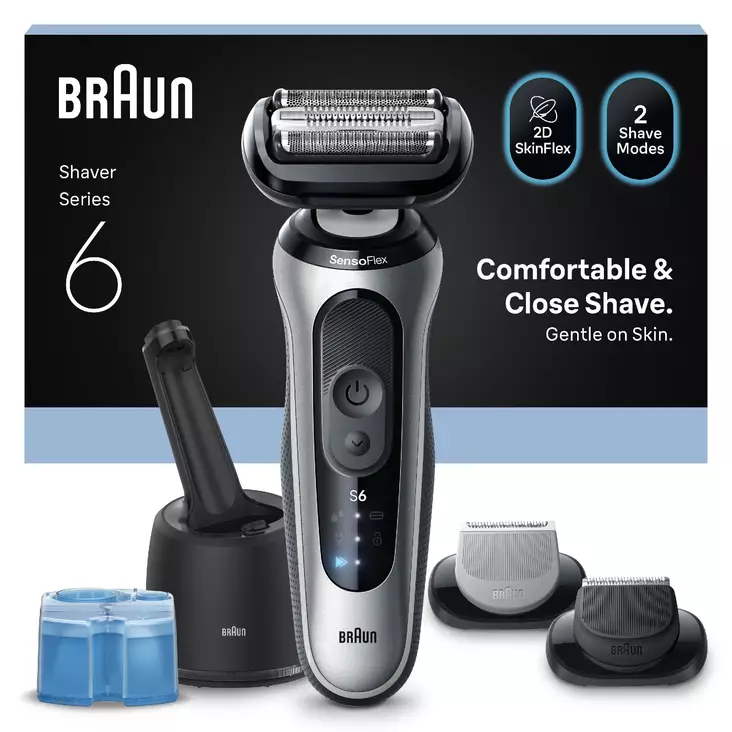 BRAUN 62S7650CC SERIES-6 PARTAKONE SMART CARE ASEMALLA - Parranajokoneet - 8700216647403 - 1