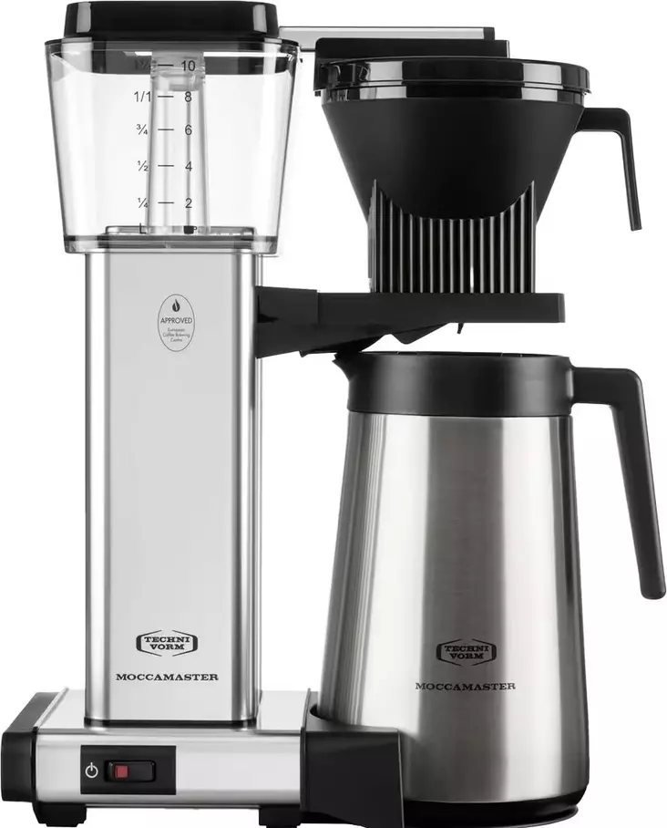 MOCCAMASTER AUTOMATIC THERMO KAHVINKEITIN POLISHED SILVER - Kahvinkeittimet - 8712072794313 - 1