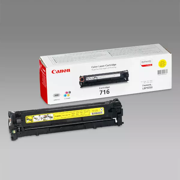 CANON 716 YELLOW ALKUPERÄINEN VÄRIAINEKASETTI - Musteet, paperit ja väripatruunat - 4960999610863 - 1