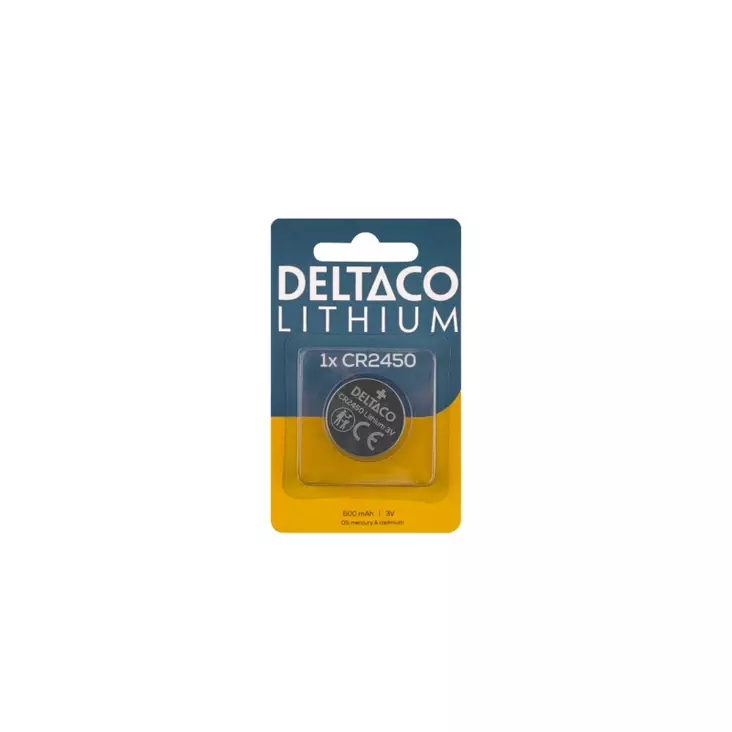 DELTACO CR2450 BATTERY - Other Accessories - 7333048070623 - 1