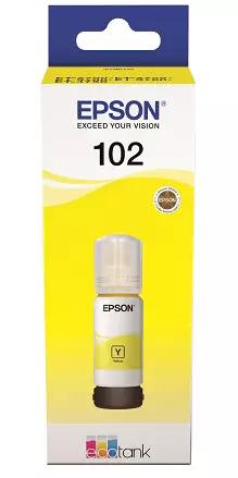 EPSON ECOTANK 102 YELLOW 70ML - Musteet, paperit ja väripatruunat - 8715946643373 - 2