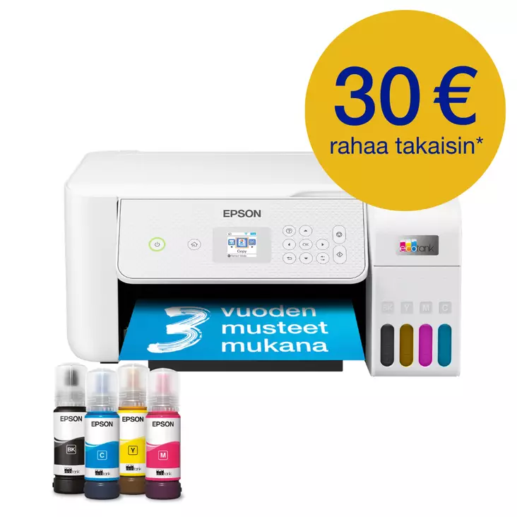 EPSON ECOTANK ET-2876 MULTIFUNKTIONSSKRIVARE - Skrivare & Skannrar - 8715946720593 - 1