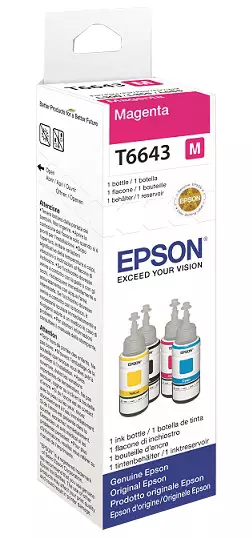 EPSON T6643 MAGENTA INK BOTTLE - Musteet, paperit ja väripatruunat - 8715946540993 - 1