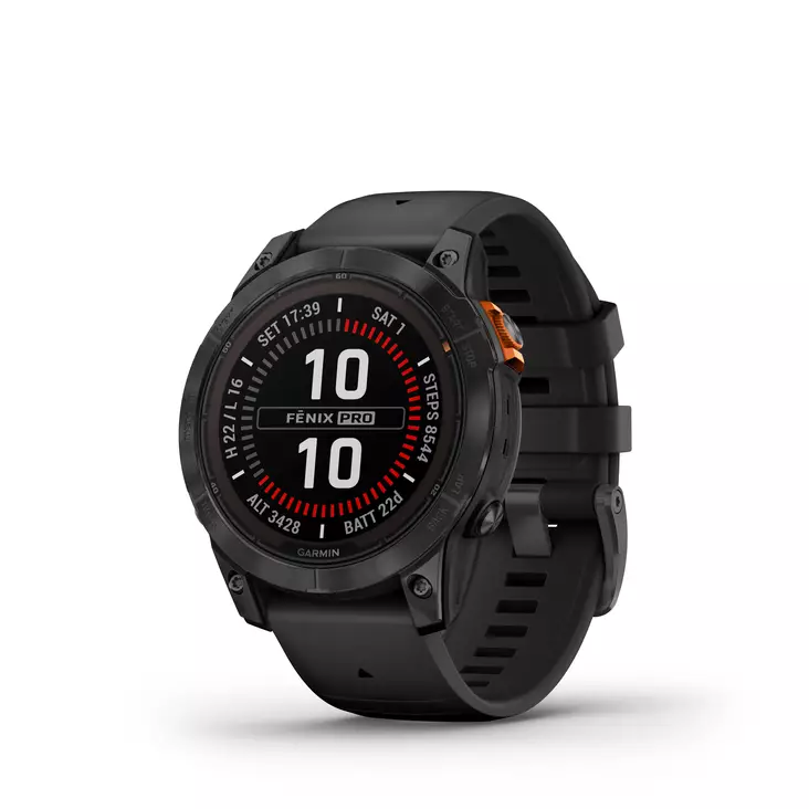 GARMIN FENIX 7 PRO SOLAR ÄLYKELLO BLACK BAND - Älykellot ja aktiivisuusrannekkeet - 753759317713 - 2