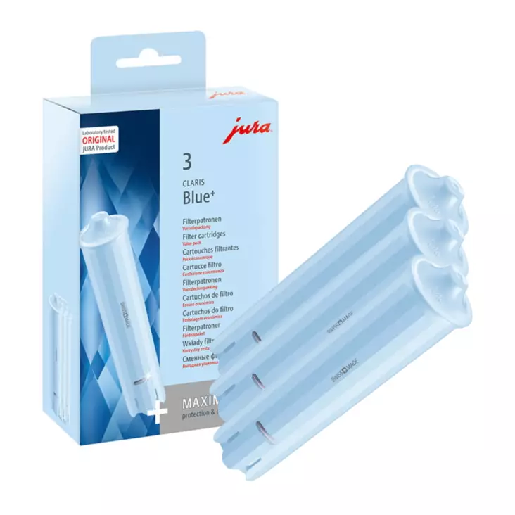 JURA CLARIS BLUE+ SUODATINPATRUUNA 3 KPL SÄÄSTÖPAKKAUS - Tarvikkeet keittiökoneeseen - 7610917242313 - 1