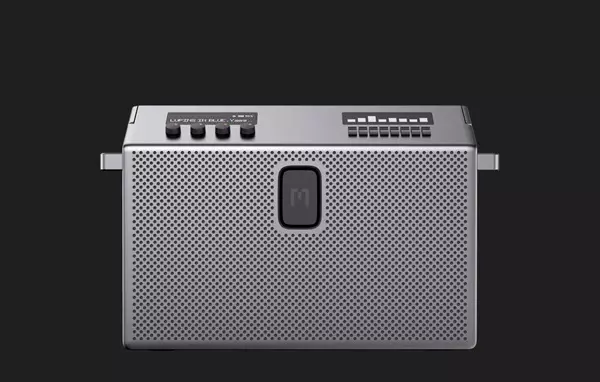 MONDO M2001 BLUETOOTH KAIUTIN LARGE HOPEA/MUSTA - Bluetooth-kaiuttimet - 7350080714513 - 2