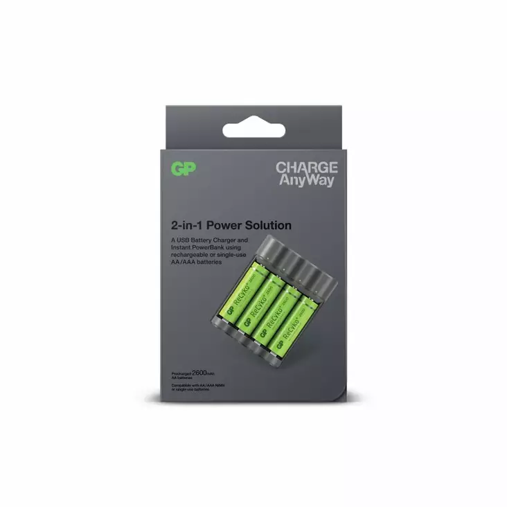 RECYKO ANYWAY AKKULATURI JA VARAVIRTALÄHDE USB - Muut tarvikkeet - 4891199173233 - 2