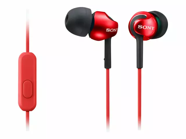 SONY MDR-EX110APR.CE7 NAPPIKUULOKKEET PUNAINEN - Langalliset kuulokkeet - 4905524936803 - 2