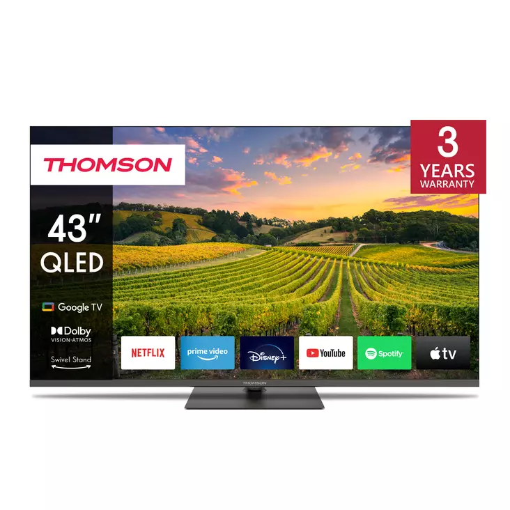 THOMSON 43QG5C14 43" QLED-TV - 40-50 tuumaiset televisiot - 9120106662283 - 2