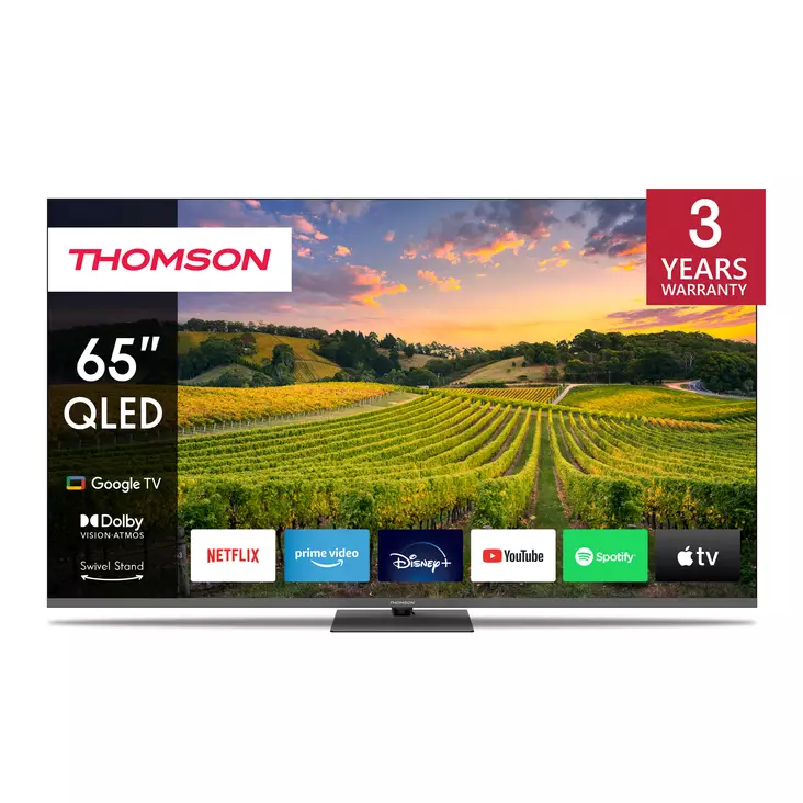 THOMSON 65QG5C14 65" 4K QLED-TV - Yli 60 tuumaiset televisiot - 9120106662313 - 2