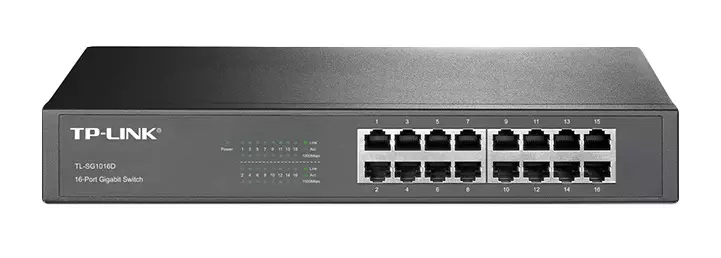 TP-LINK TLSG1016D VERKKOKYTKIN 16-PORTTIA - Kytkimet - 6935364020613 - 2