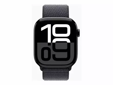 APPLE WATCH S10 GPS 46MM ÄLYKELLO SPORTS LOOP -RANNEKKEELLA MUSTA - Älykellot ja aktiivisuusrannekkeet - 195949780684 - 2