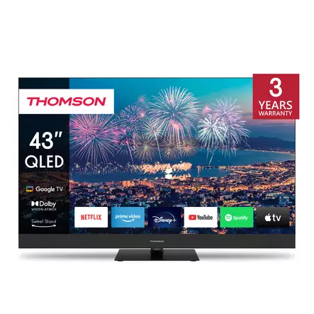 THOMSON 43QG6C14 43" 4K QLED PLUS TV - 40-50 tuumaiset televisiot - 9120106662344 - 2
