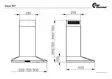 THERMEX DECOR 787 LIESITUULETIN 60CM VALKOINEN - Seinäkiinnitteiset liesituulettimet - 5703347523724 - 3