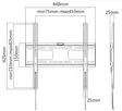 DELTACO ARM-1150 SEINÄKIINNIKE 32-55" - Telineet - 7333048042934 - 5