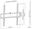 DELTACO ARM1100 NÄYTÖN SEINÄKIINNIKE 32-55" - Telineet - 7333048042804 - 7