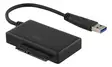 DELTACO USB 3.0 - SATA SOVITIN 2,5" KIINTOLEVYILLE - Kaapelit ja adapterit - 7333048008824 - 3