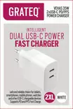 GRATEQ VEHAS VERKKOVIRTALATURI PD/PPS 2XUSB-C 35W - Kaapelit ja laturit - 6438327830354 - 4